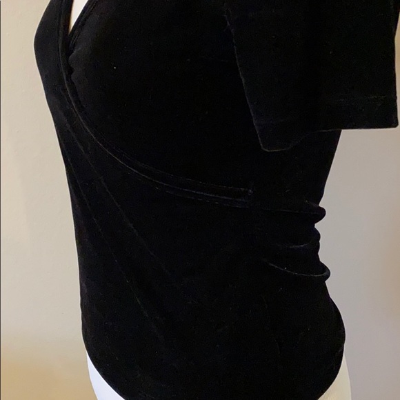 90s Rampage Velvet Wrap Top - Picture 4 of 5